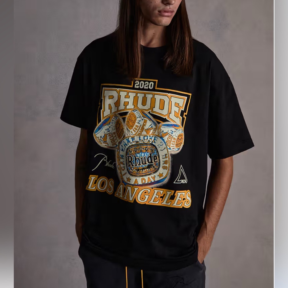 Rhude Charcoal Gray T-Shirt